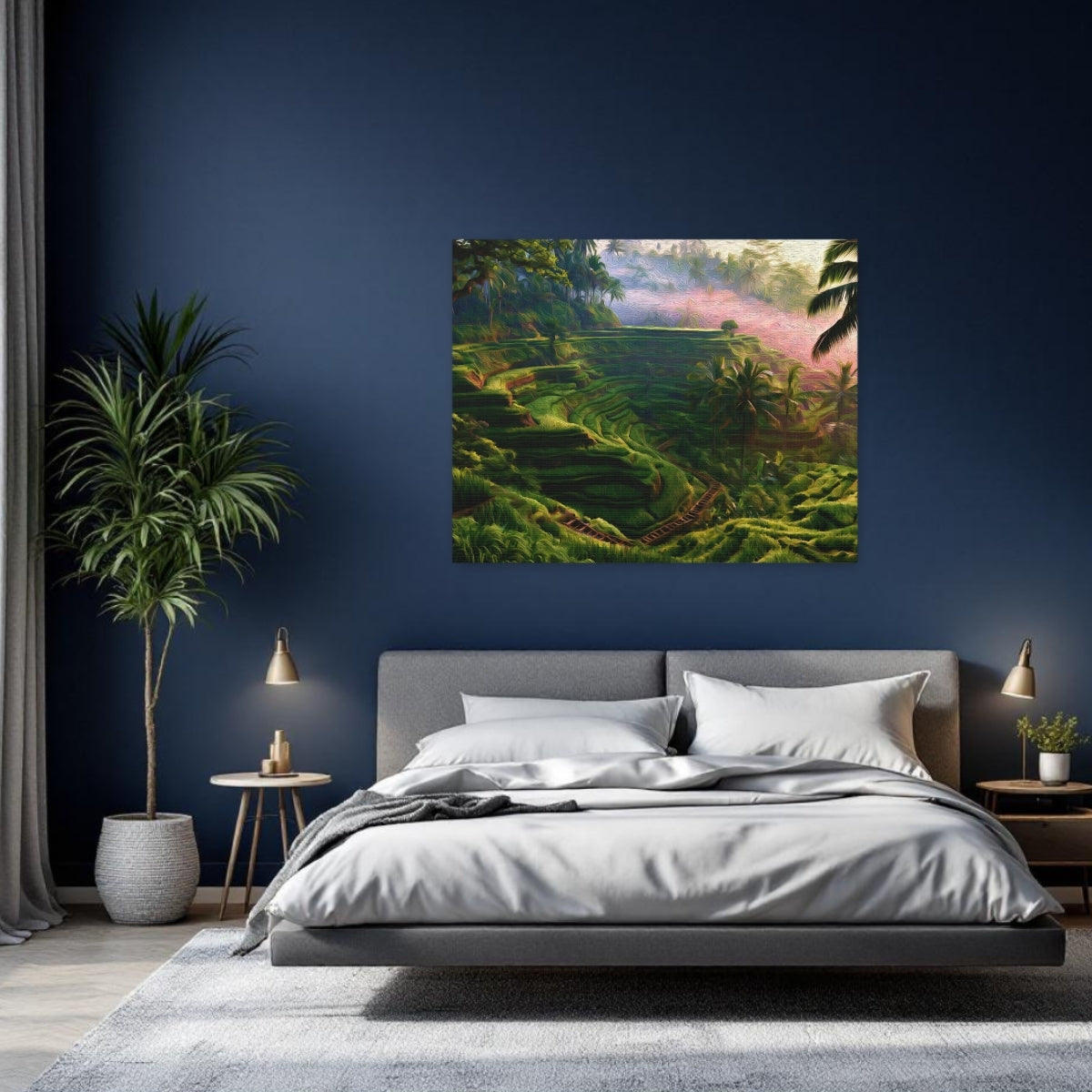 Bali, Indonesia | Tegallalang Rice Terraces Bali | Original Series Gallery Canvas detail