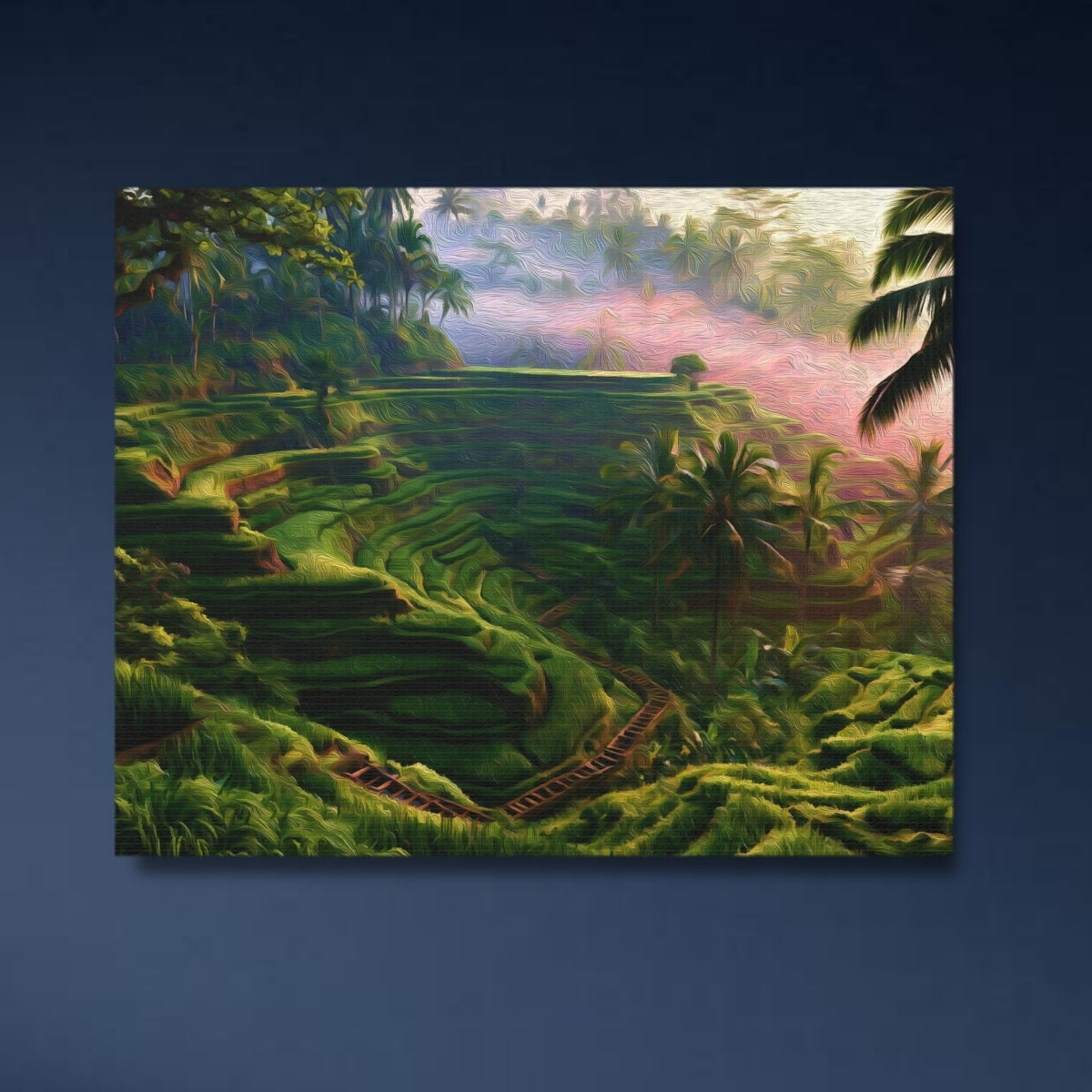 Bali, Indonesia | Tegallalang Rice Terraces Bali | Original Series Gallery Canvas close-up detail