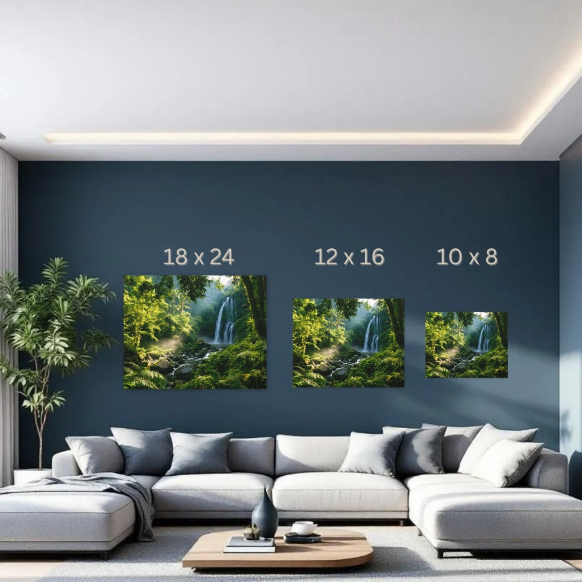 Bali, Indonesia | Tiu Kelep Waterfall Jungle | Original Series Gallery Canvas detail