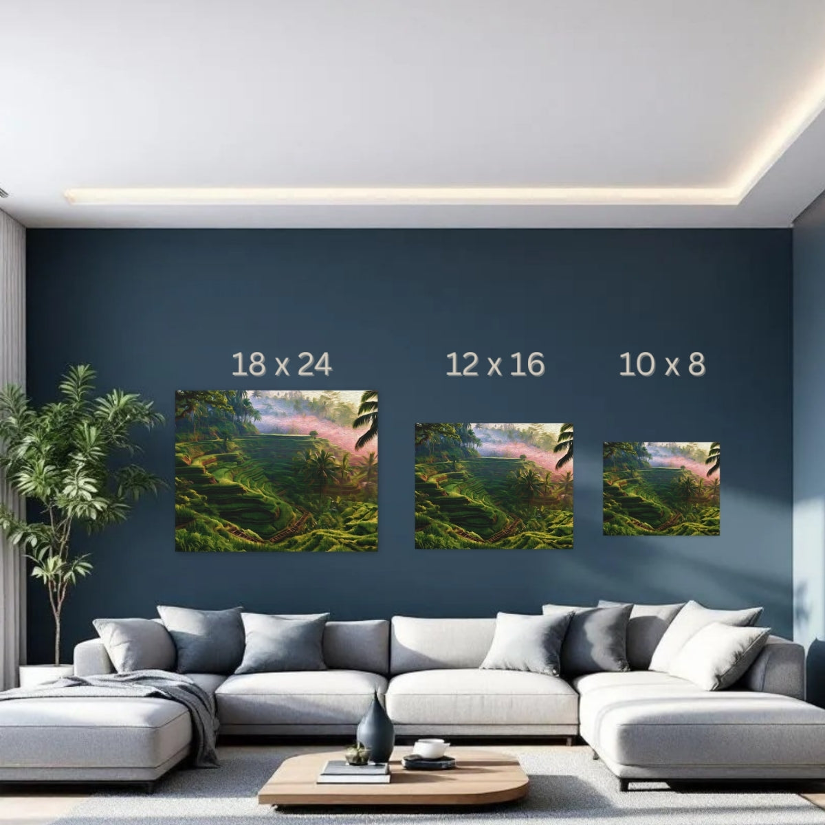 Bali, Indonesia | Tegallalang Rice Terraces Bali | Original Series Gallery Canvas detail