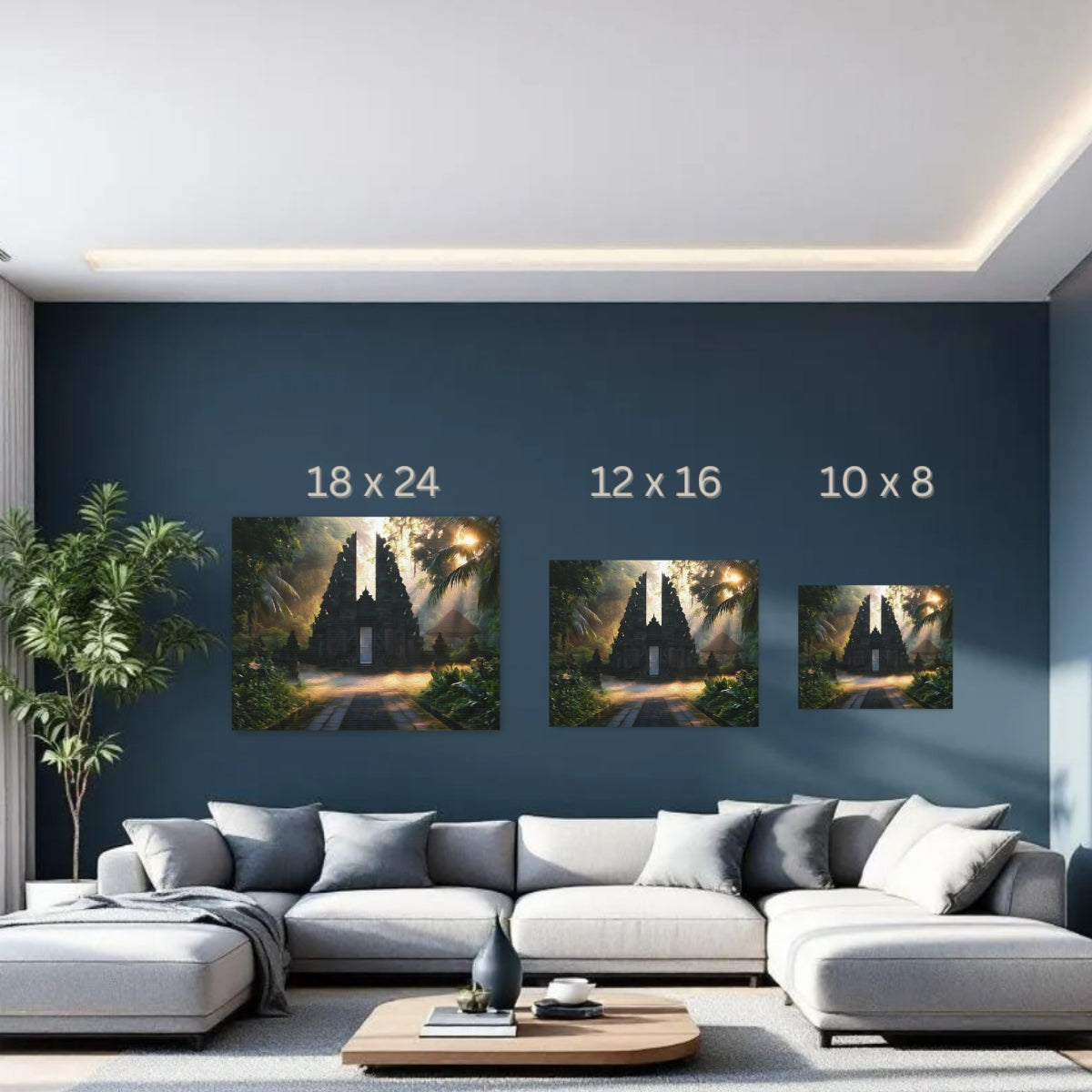 Bali, Indonesia | Balinese Split Gate Temple | Original Series Gallery Canvas detail