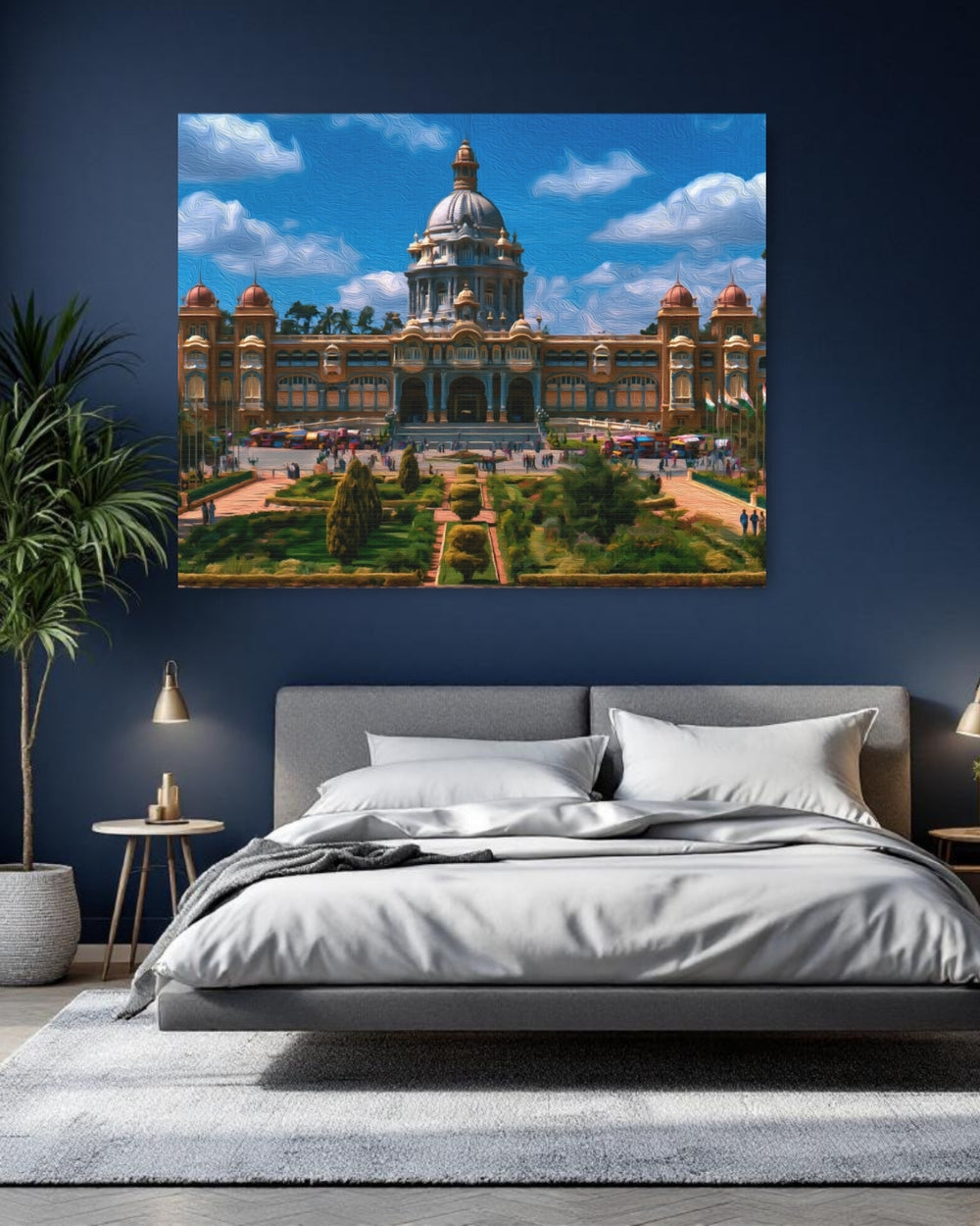 Bangalore, India | Mysore Palace Grand Facade | Original Series Gallery Canvas detail