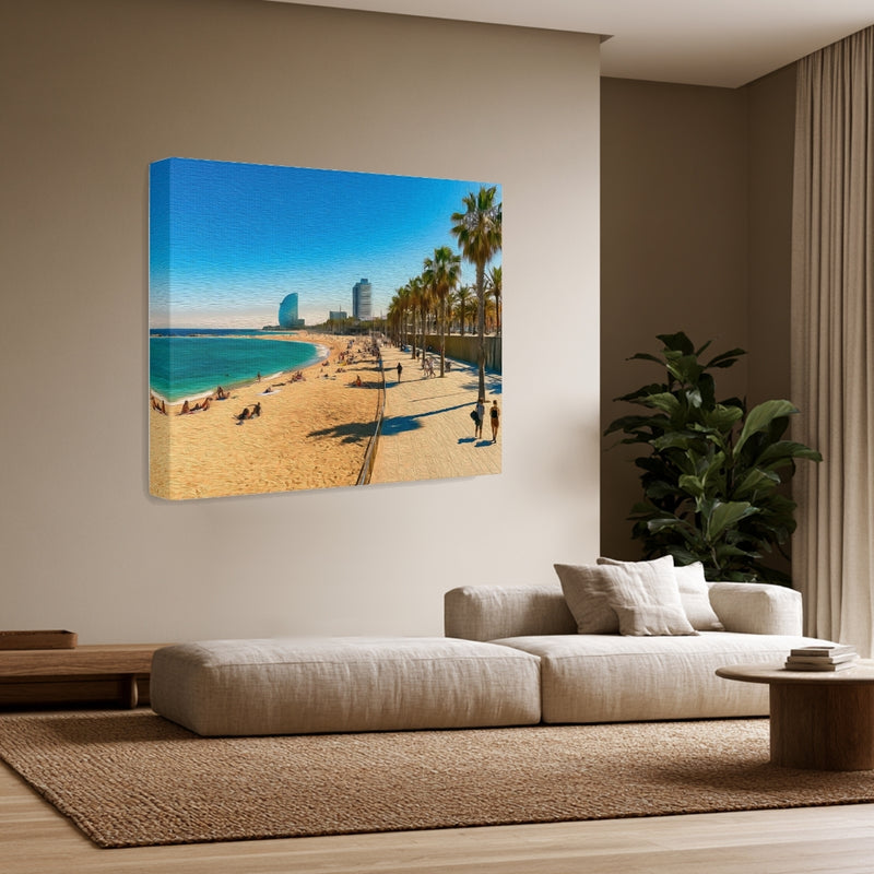 Barceloneta Beach Promenade — Barcelona, Spain, view 3