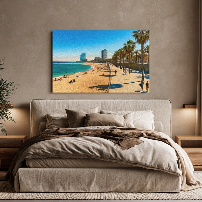 Barceloneta Beach Promenade — Barcelona, Spain, view 6