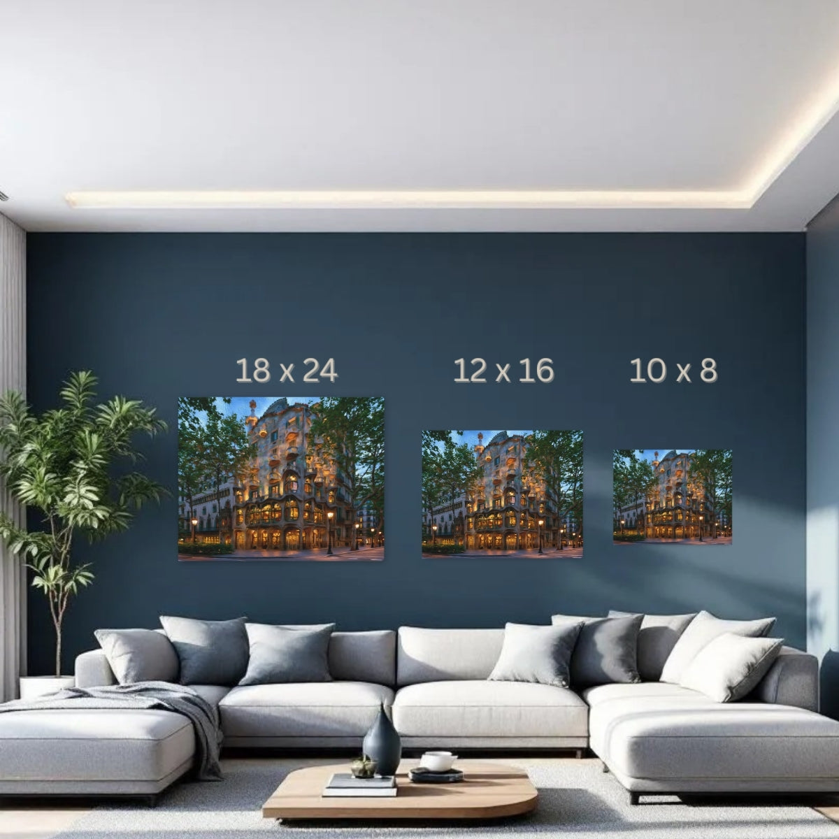 Barcelona, Spain | Casa Batllo Gaudi Facade | Original Series Gallery Canvas detail