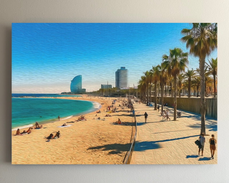 Barceloneta Beach Promenade — Barcelona, Spain