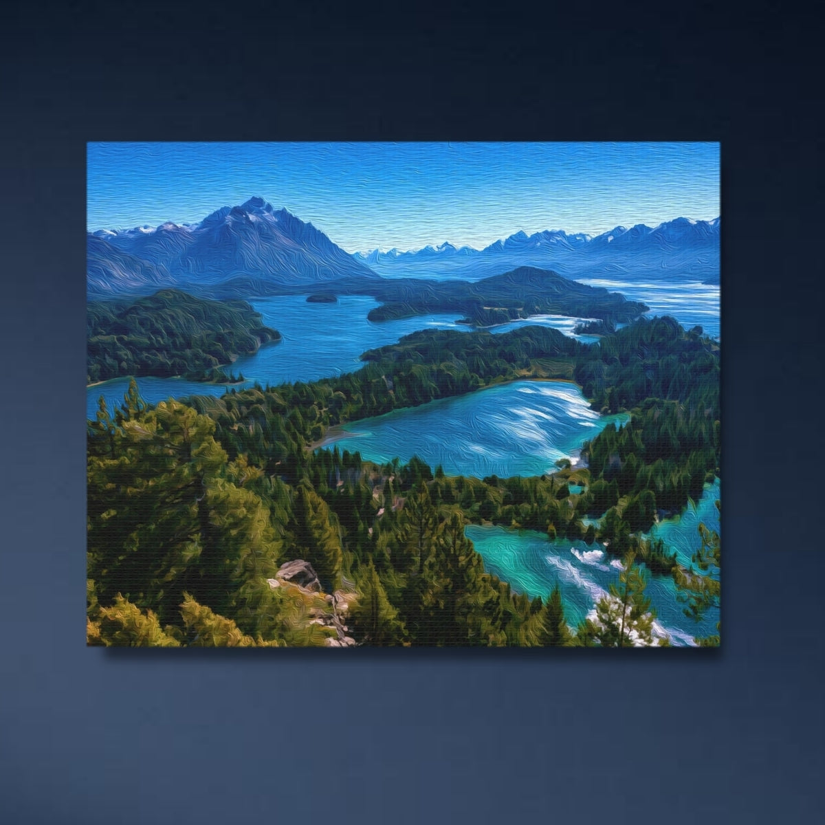 Nahuel Huapi Lake Panorama — Bariloche, Argentina, study 4
