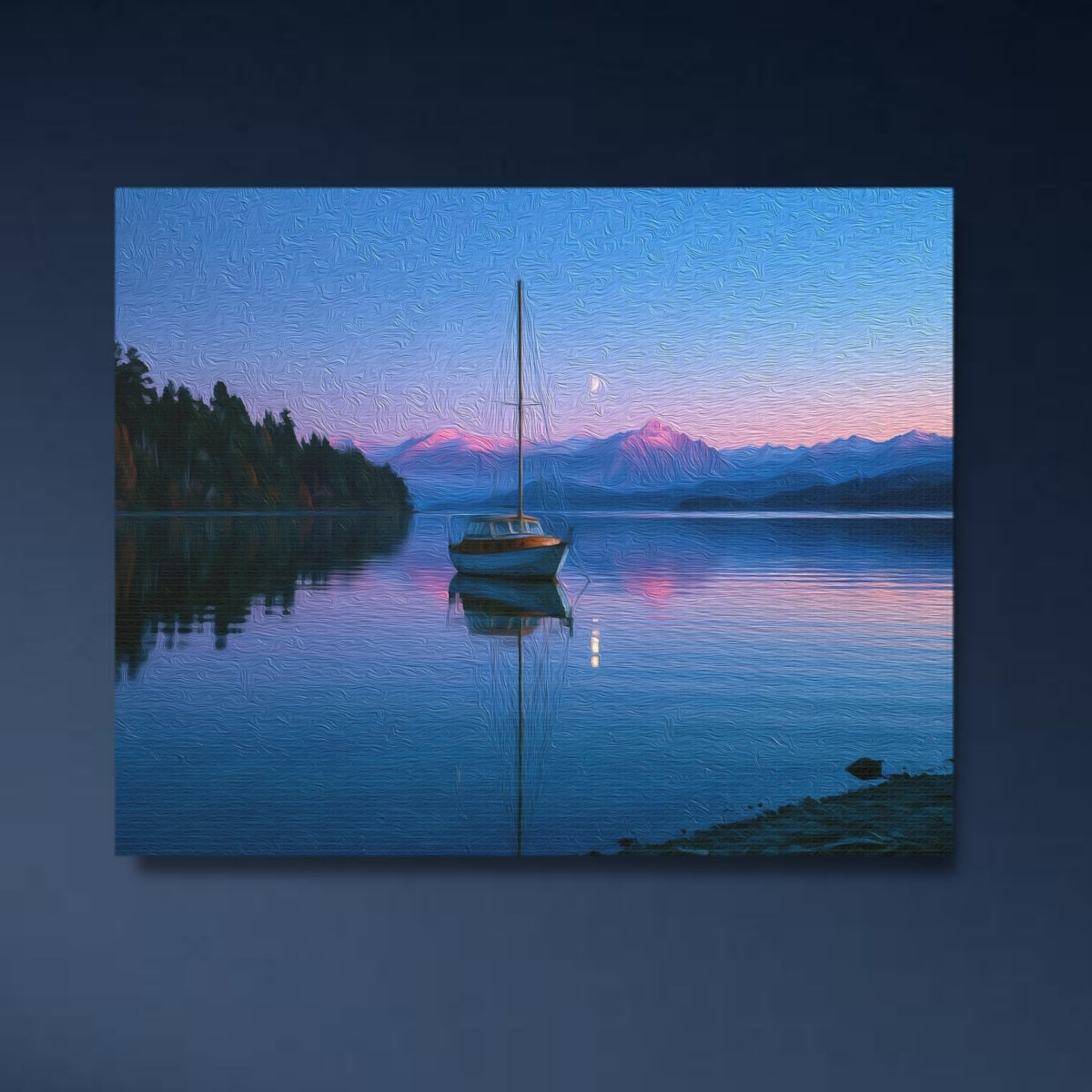 Nahuel Huapi Lake Sailboat — Bariloche, Argentina, study 4