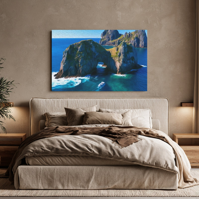 Piercy Island Rock Arch — Bay of Islands, New Zealand, view 6
