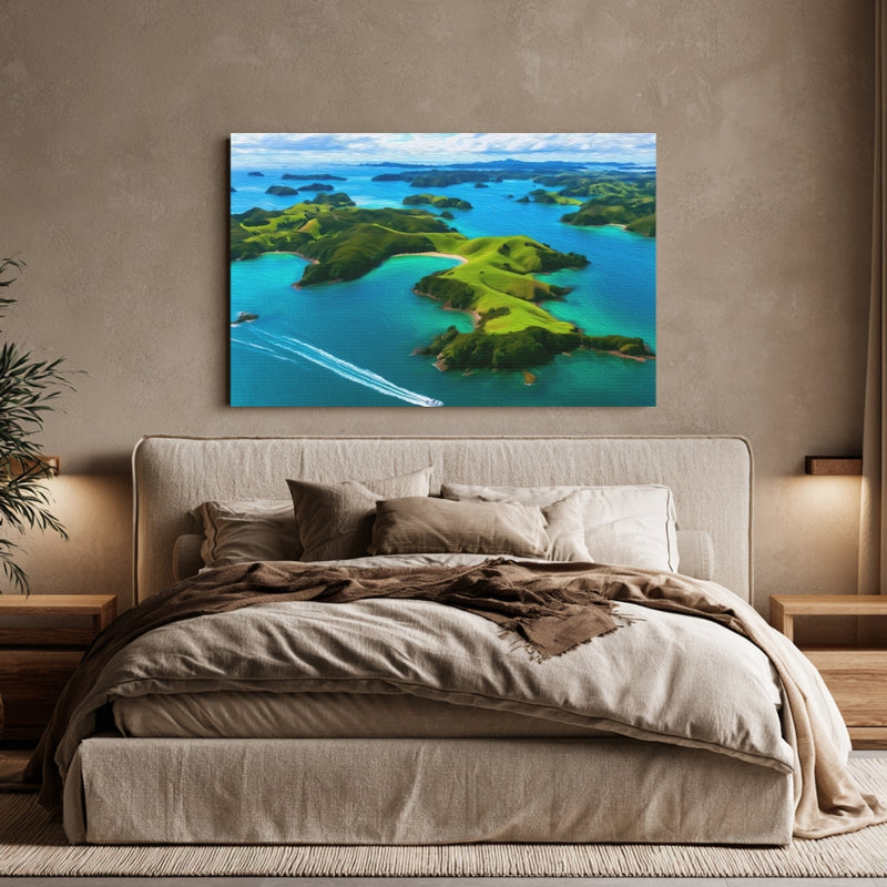 Bay of Islands Archipelago Aerial View — Bay of Islands, New Zealand, view 6