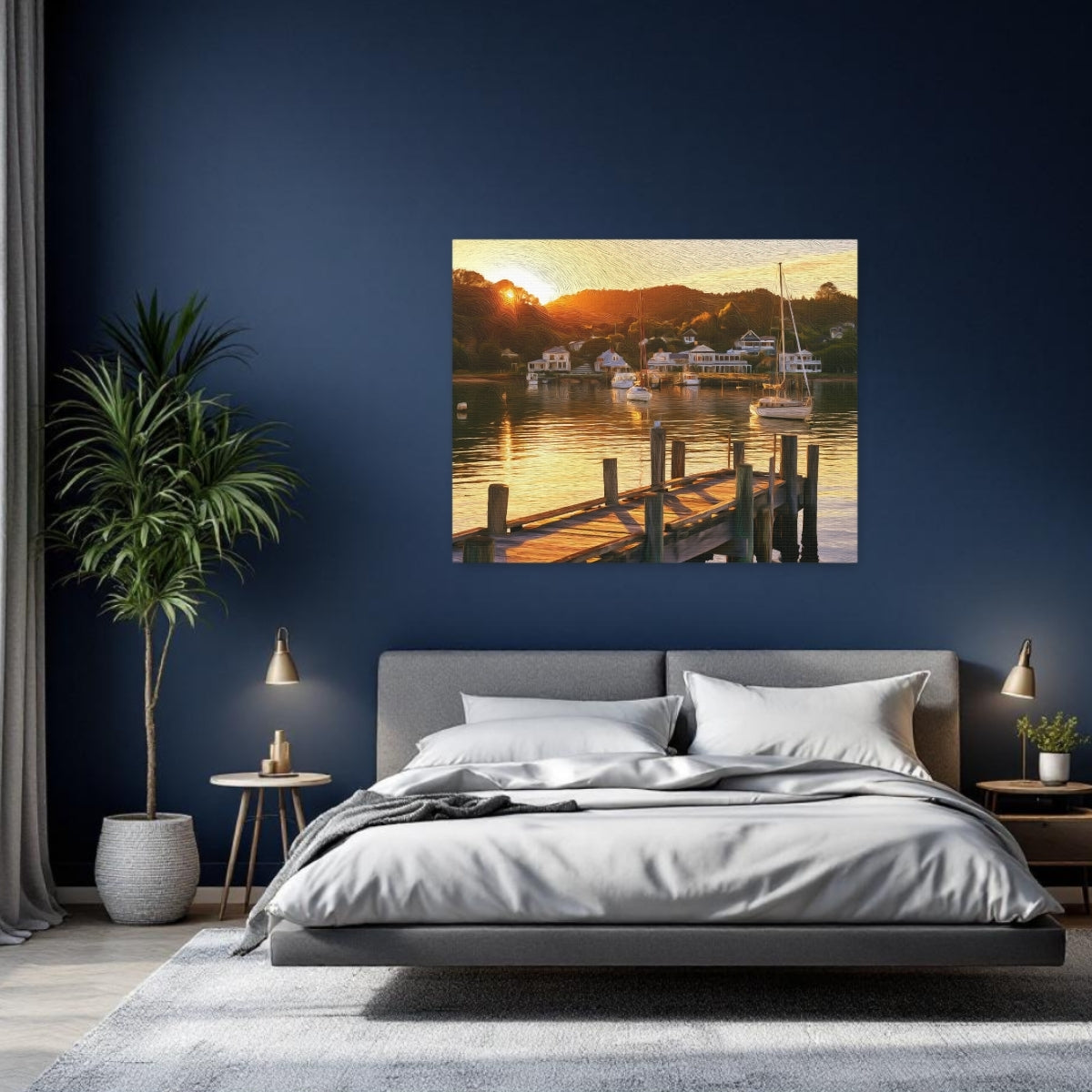 Opua Marina Sunset Harbour — Bay of Islands, New Zealand, study 2