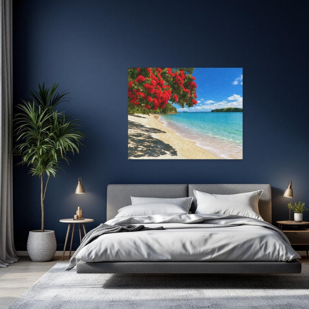 Pohutukawa Tree Beach — Bay of Islands, New Zealand, study 2