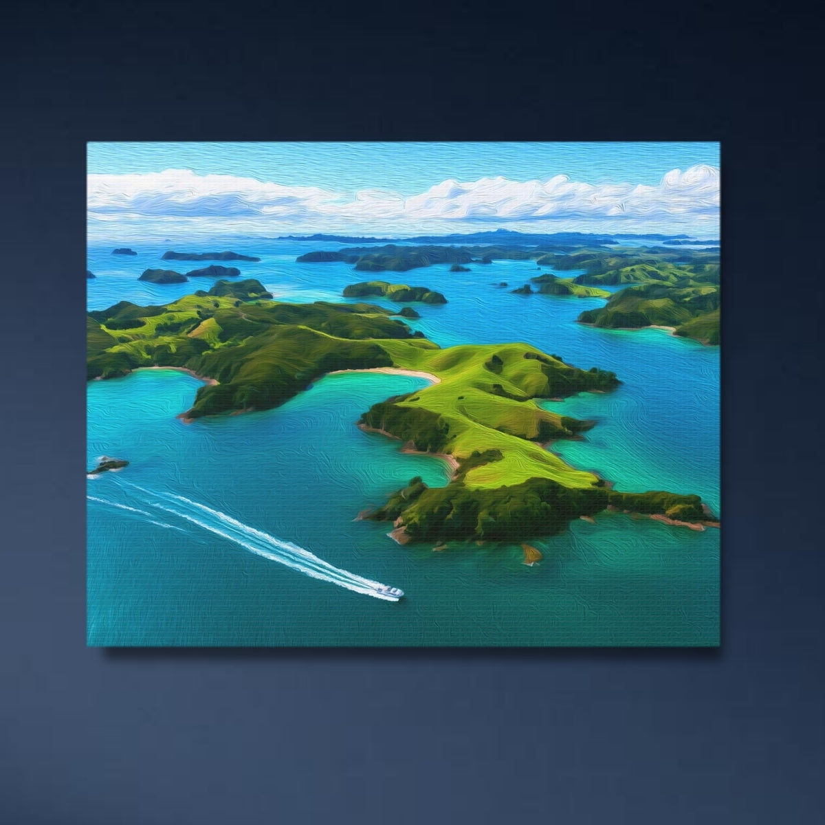 Bay of Islands Archipelago Aerial View — Bay of Islands, New Zealand, close-up detail