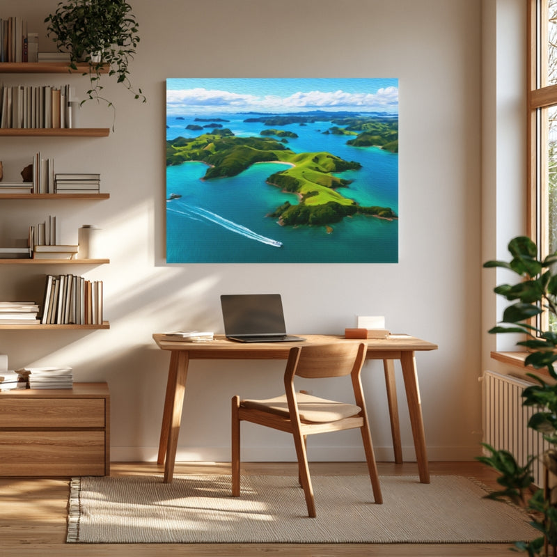 Bay of Islands Archipelago Aerial View — Bay of Islands, New Zealand, view 4