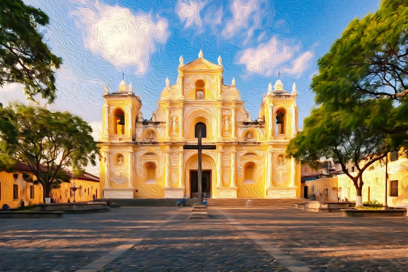 Merced Church Antigua Guatemala, Antigua canvas