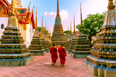 Bangkok watercolor canvas