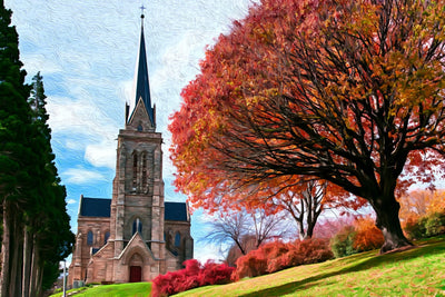 Bariloche watercolor canvas