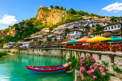 Berat watercolor canvas