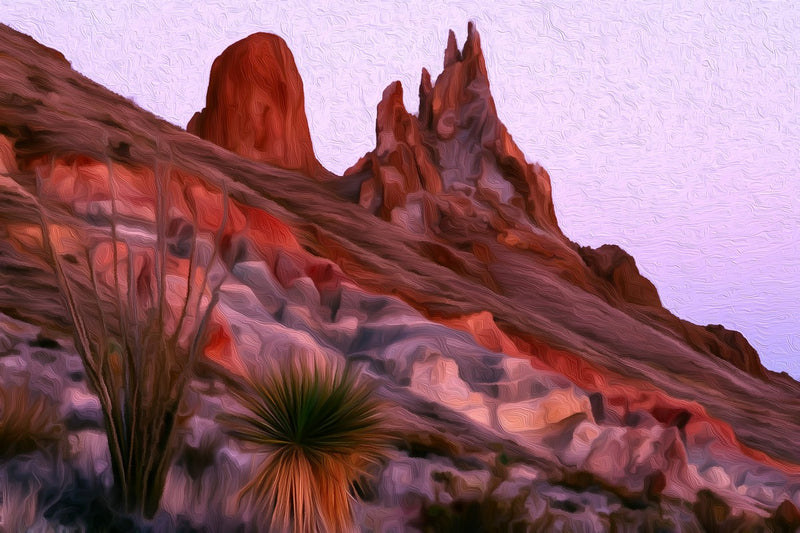 Mule Ears Peaks Big Bend, Big Bend National Park canvas