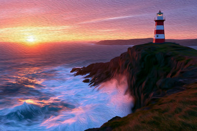 St. John’s watercolor canvas