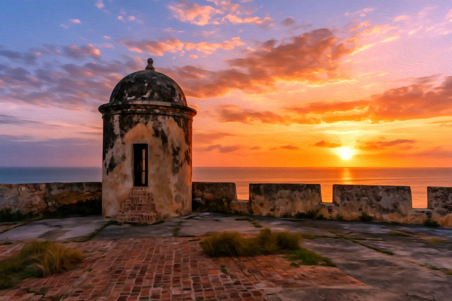 Castillo San Felipe Sentry Tower &mdash; Cartagena canvas