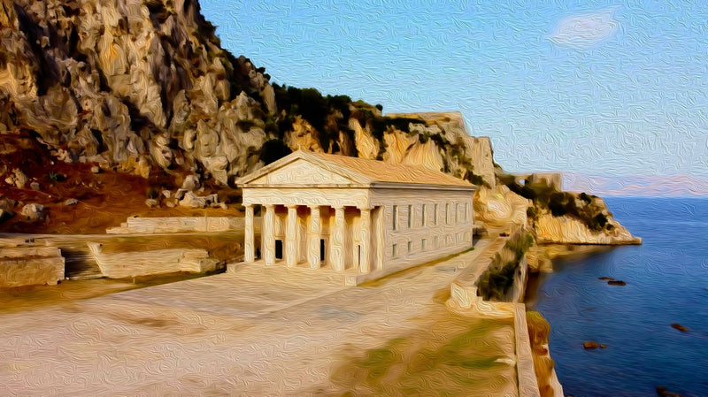 Church of St. George, Old Fortress, Corfu canvas