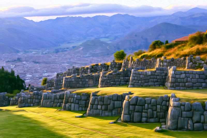 Sacsayhuaman Inca Fortress Walls, Cusco canvas