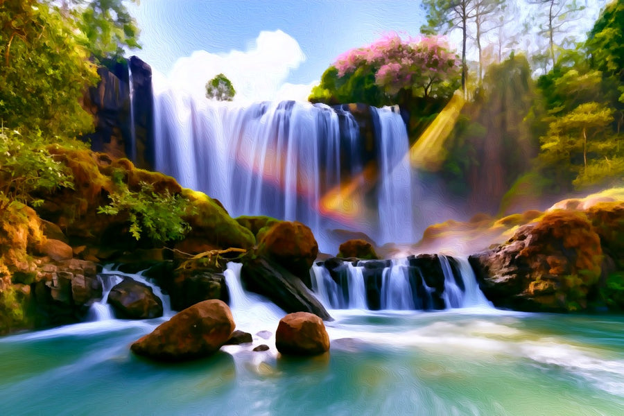 Elephant Falls Da Lat &mdash; Da Lat canvas