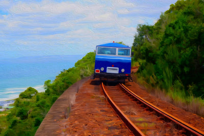 Garden Route watercolor canvas