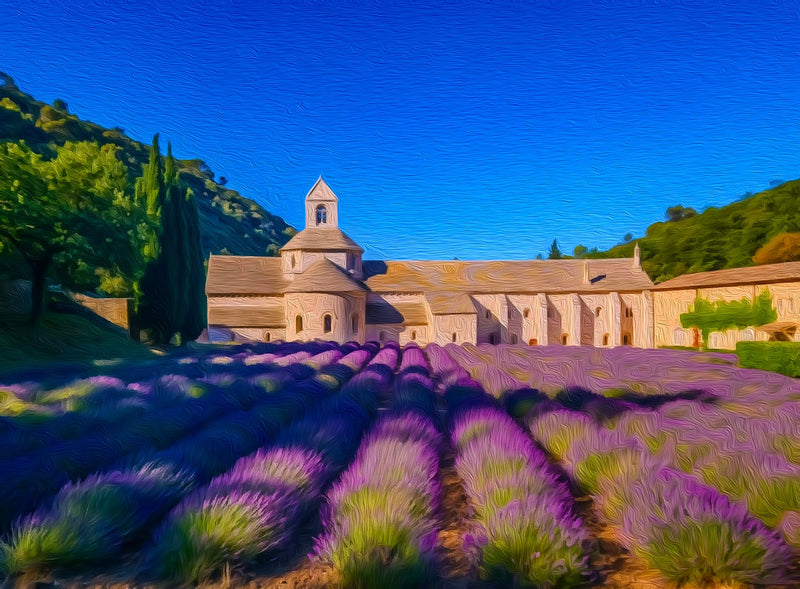 Sénanque Abbey Lavender Fields, Gordes canvas