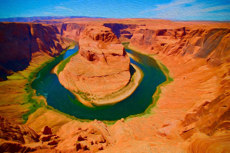 Colorado River Horseshoe Bend, Horseshoe Bend canvas