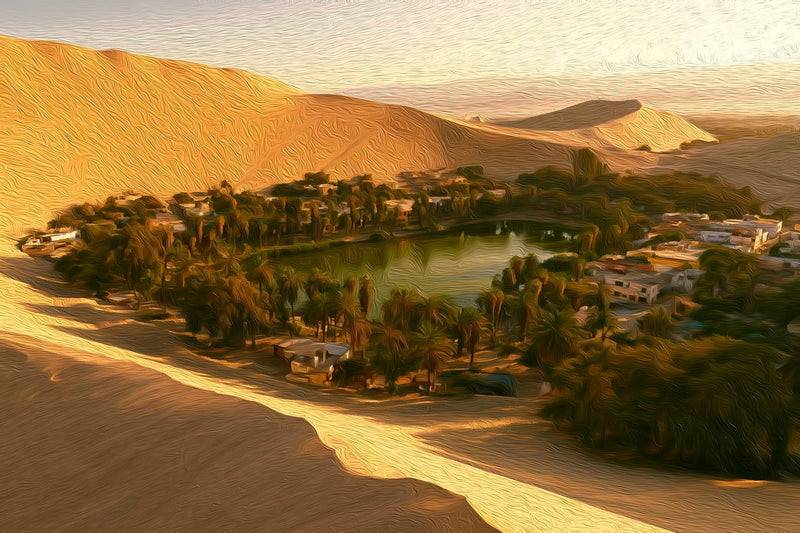 Huacachina Desert Oasis, Huacachina canvas