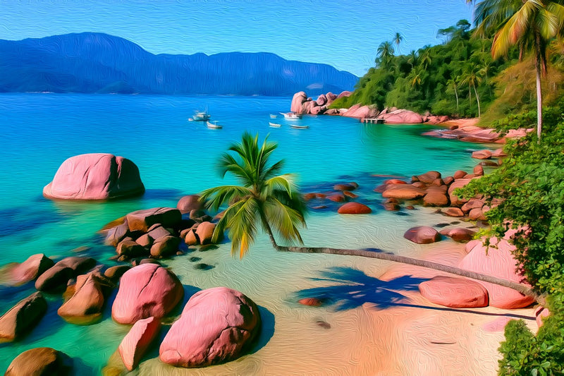 Ilha Grande Turquoise Cove Beach, Ilha Grande canvas