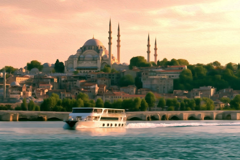 Süleymaniye Mosque Golden Horn, Istanbul canvas
