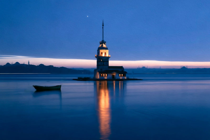 Maiden's Tower Bosphorus Dusk, Istanbul canvas