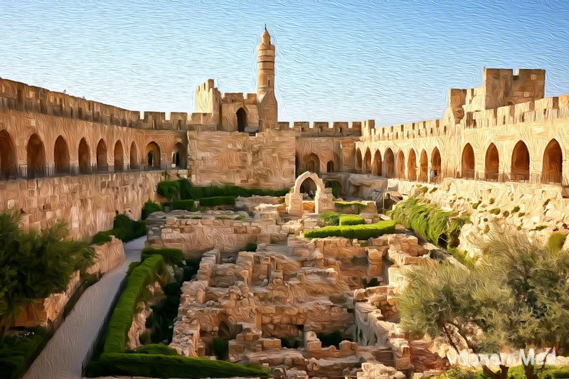Tower of David Citadel, Jerusalem canvas