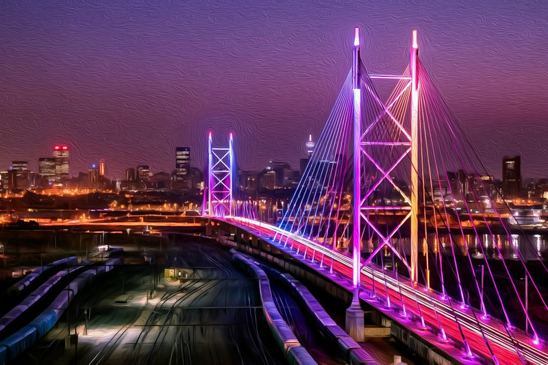 Nelson Mandela Bridge Johannesburg, Johannesburg canvas