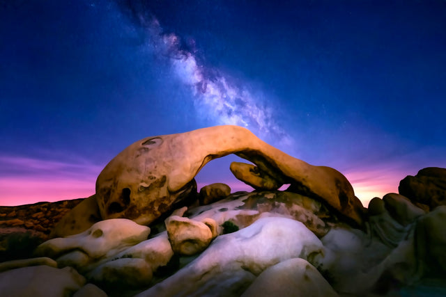 Arch Rock Joshua Tree, Joshua Tree watercolor canvas