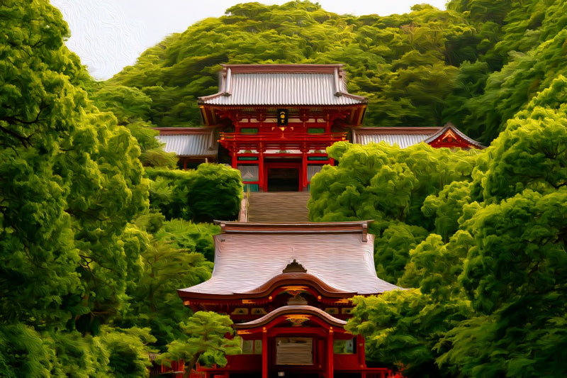 Tsurugaoka Hachimangu Shrine, Kamakura canvas