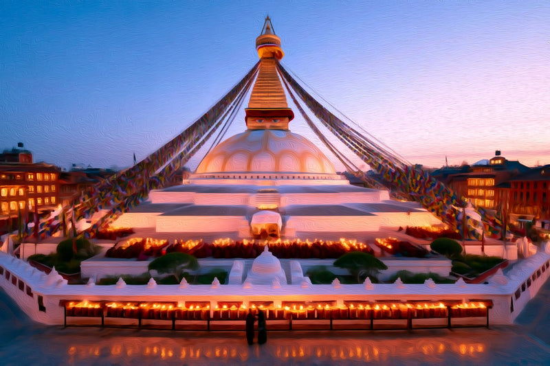 Boudhanath Stupa Kathmandu, Kathmandu canvas