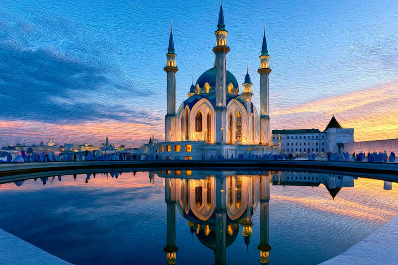 Kul Sharif Mosque Twilight, Kazan canvas