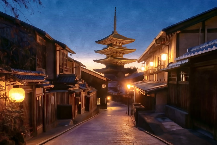 Yasaka Pagoda Hanamikoji Street &mdash; Kyoto canvas