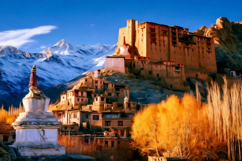 Leh Palace Hilltop Fortress, Leh Ladakh canvas