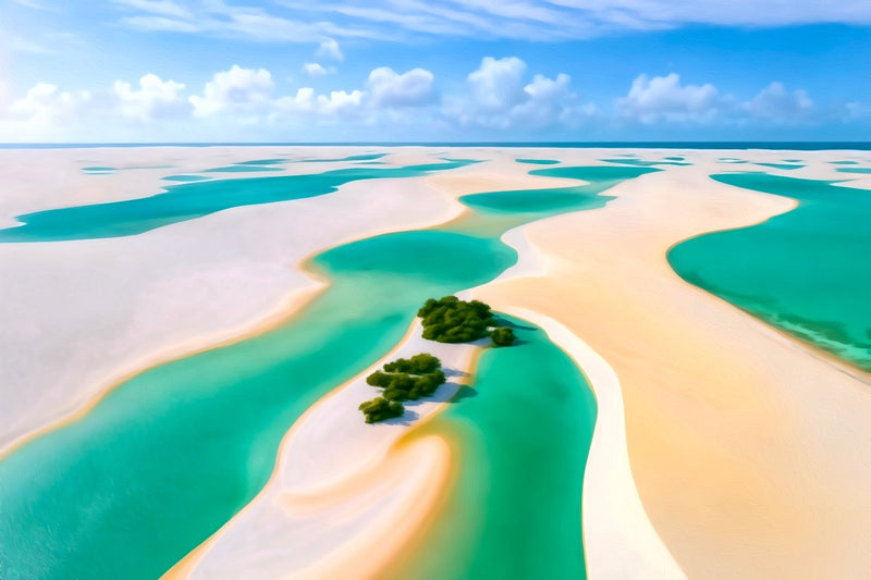 Lençóis Maranhenses Sand Lagoons, Lençóis Maranhenses canvas