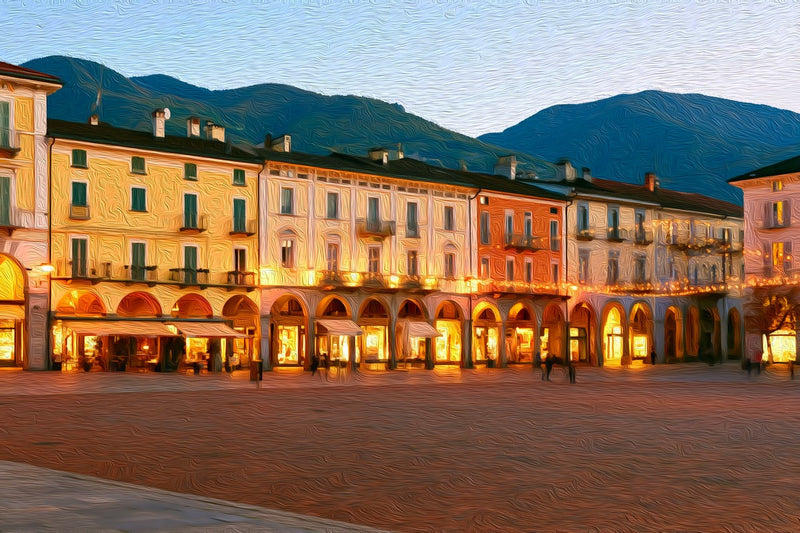 Piazza Grande Locarno, Locarno canvas