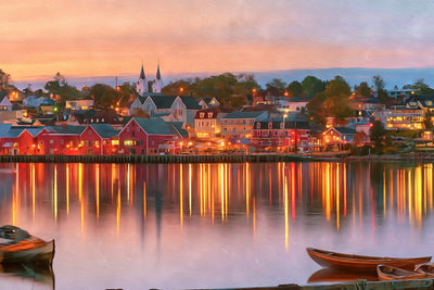 Lunenburg watercolor canvas