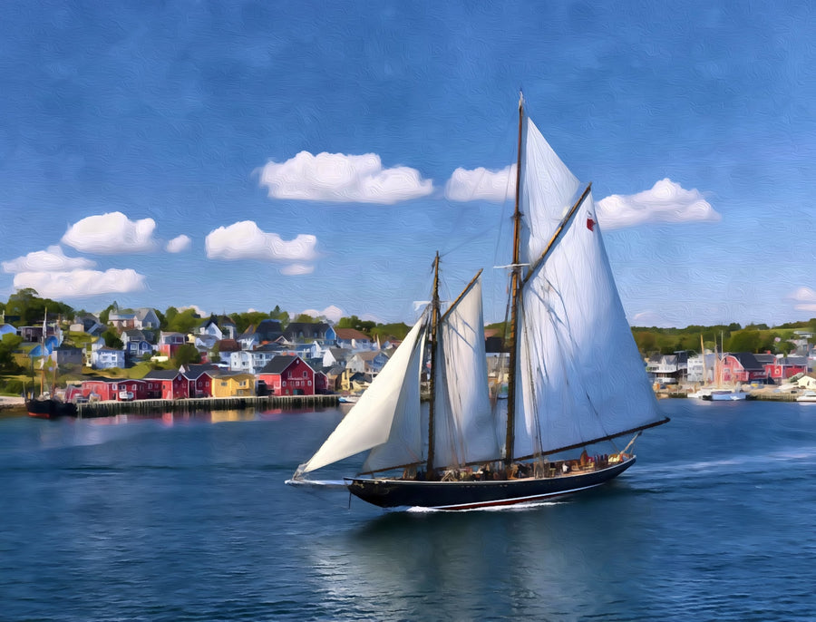 Bluenose II Lunenburg Harbour &mdash; Lunenburg canvas