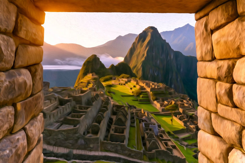 Machu Picchu Inca Ruins, Machu Picchu canvas