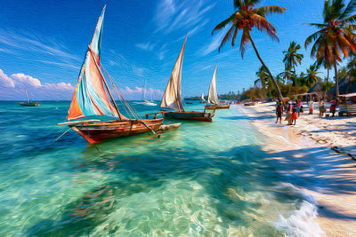 Malindi watercolor canvas