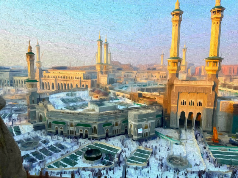 Grand Mosque Holy Sanctuary, Mecca canvas